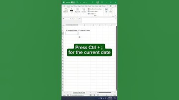 Insert Current Date & Time in Excel Instantly! ⏰ #ExcelTips