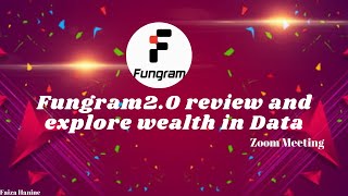 Fungram2.0  || Crypto Indexing economy value relay plan || Zoom meeting 2021 