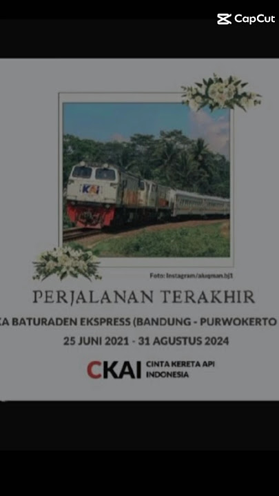 Selamat tinggal Ka Baturaden ekspres😞😥 #keretaapi #selamattinggal #railfans #ka #baturaden