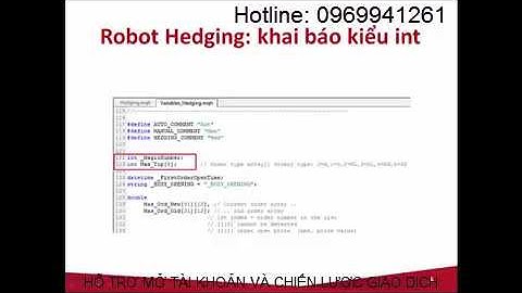 HƯỚNG DẪN LẬP TRÌNH ROBOT FOREX - Bài 2.. kiểu dữ liệu và biến MQL4