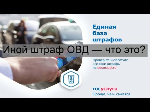 Иной штраф ОВД — что это?
