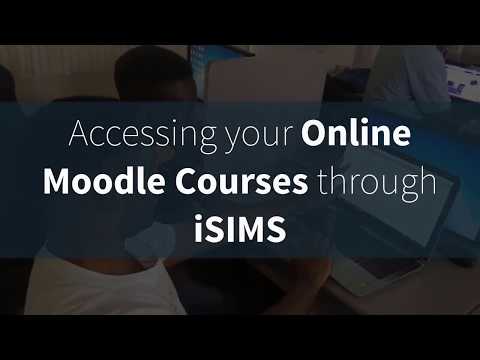 Accessing your Online Moodle Courses through iSIMS @VTDI