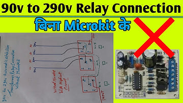 Relay Connection 90v to 290v in automatic stabilizer without microkit
