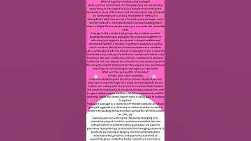 What are python modules and packages explained with examples?