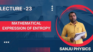 THERMODYNAMICS l EXPRESSION FOR  ENTROPY l MSc l BSc l NET-JRF l GATE l UPSC l JAM l BTech l JEST