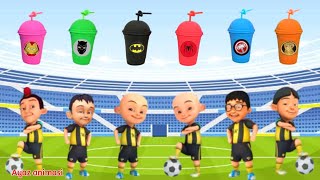 KEREN..!! UPIN IPIN DAN TEMAN TEMANNYA MENCOBA MINUMAN CUP LOGO SUPERHERO screenshot 2