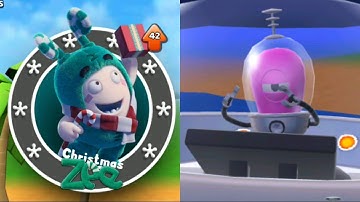 Oddbods Turbo Run - Christmas Zee vs Alien BOSS Challenge Android, iOS Gameplay | Kick Tom