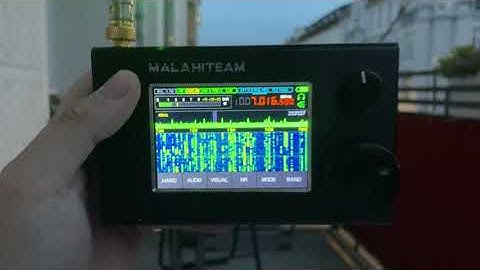 Malahit DSP2 SDR CW with SAR32M and a 70 cm telescopic antenna