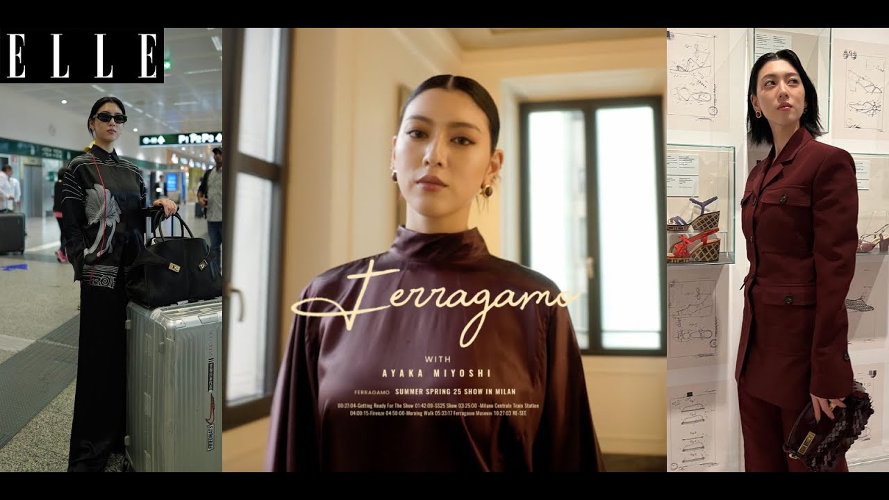 【三吉彩花】イタリア旅に密着！「フェラガモ」と巡るミラノ＆フィレンツェ｜ELLE Japan