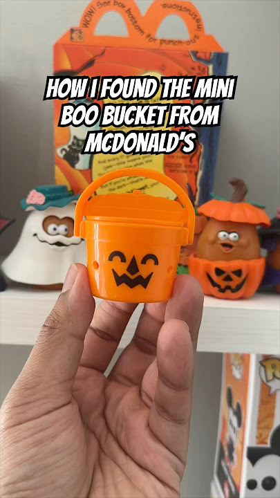 i found the @McDonalds mini boo bucket 🎃 #mcdonalds #halloween #lilmcdonalds #happymeal