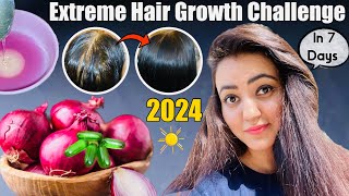 7 Days Extreme Hair Growth Challenge (2024) : Grow Your Hair Faster Thicker & Longer in 7 Days❤️