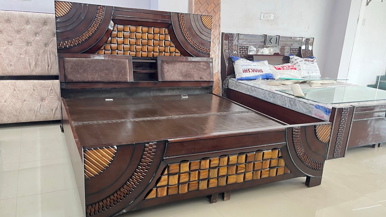 Cheapest Designer Sagwan Wooden Double Beds Luxury Double beds
