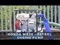 Honda WB20  - Petrol Engine Pump in action