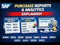 Purchase Reporting and Analytics in SAP MM