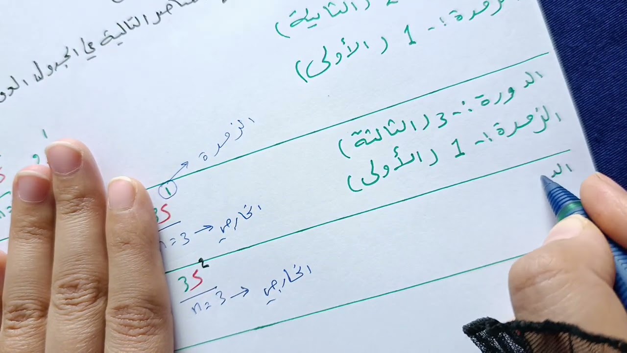 كيمياء الثالث متوسط الفصل الاول مثال 10 ص 32
