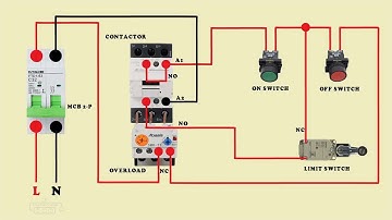 dol starter limit switch control wiring diagram
