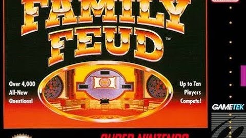 SNES Family Feud 11th Run Game #1
