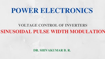 56. Sinusoidal Pulse Width Modulation