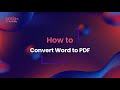 How to Convert Word to PDF - Soda PDF