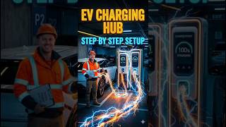 EV Charging Hub Setup in Mall Basement ⚡ | Step-by-Step Complete Guide | Green Energy Project 🌱