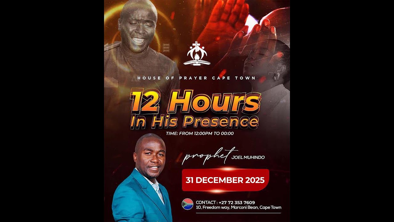 12 HOURS IN HIS PRESENCE || CROSS OVER NIGHT 2025-2026|| PROPHET JOEL ...