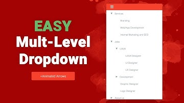 Easy Multi-Level Dropdown Menu Tutorial - Using Only CSS (With Animated Dropdown Arrows)