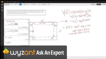The typical max volume of an open box cutting equal squares from a rectangular sheet 12 by 11.