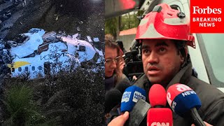 JUST IN: Recovery Mission For Deadly São Paulo Plane Crash Continues