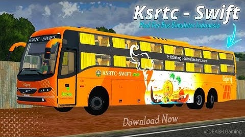 New Ksrtc - Swift Mod 💥| For Bus Simulator Indonesia | Released | dowload now |#bussid #trending#bus