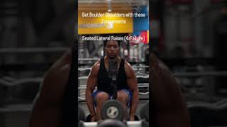 Get Boulder shoulders with these 3 movements #gymmotivation #gym #shoulders #shoulderworkout #fitguy
