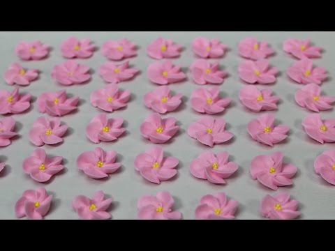 Cómo Hacer Flores De Cerezo Con Glasé Real