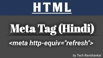 Refresh Webpage || Meta refresh Tag (Hindi)