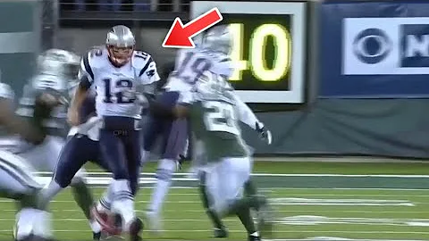 Tom Brady tries to block…