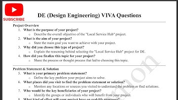 DE (Design Engineering) VIVA Questions - SEM-5 - DE - GTU