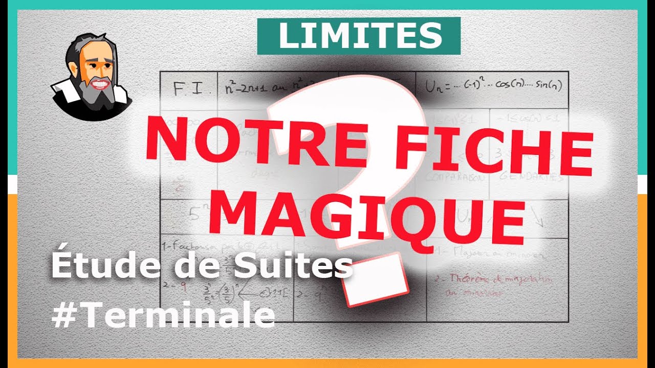 Fiche LIMITE de SUITES : TOUS LES CAS DE FIGURE - Terminale