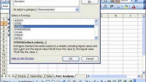 Excel 2003 Tutorial Inserting Functions-2003 & XP Microsoft Training Lesson 4.4