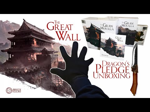 Trò chơi The Great Wall Board - Dragon Pledge Unboxing | Không nói chuyện | Kickstarter