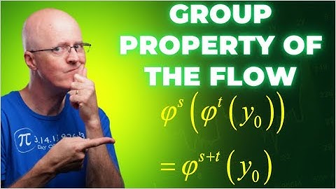 Group Property of a Continuous Flow Example (Logistic Differential Equation)