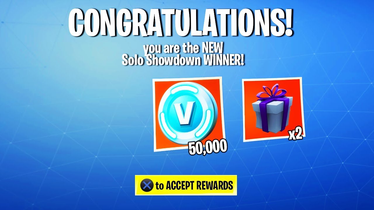 fortnite gave away over 1 million v bucks for free fortnite battle royale solo showdown ltm - fortnite 1 million v bucks