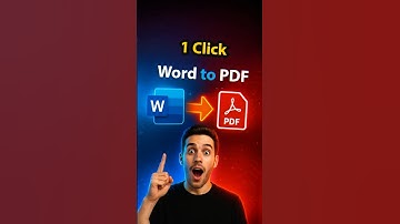 How to Convert Word to PDF in Seconds ⚡ Easy Method (2025)