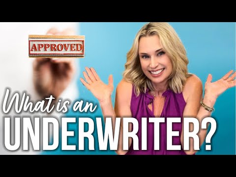 What is an UNDERWRITER? | What does an UNDERWRITER do?