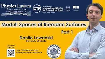 Riemann Surfaces and Their Moduli Spaces - Danilo Lewański  (Part 1)