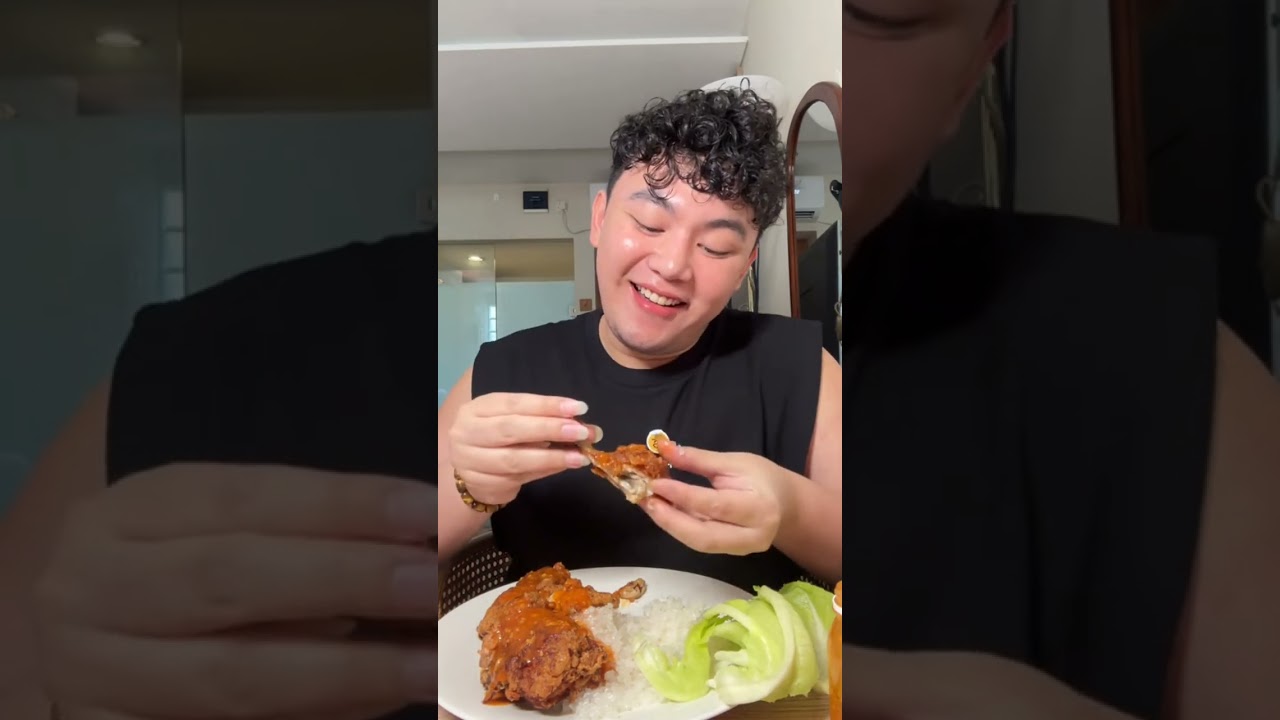 Kompilasi Mukbang Ayam Goreng Bawang Putih Viral Part 2 Gurih Yummy 😋🥰