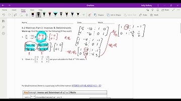 Inverse of a 2x2 Matrix Using Gaussian
