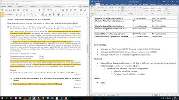 ACCA F5 Mar/Jun 2017 Q31(c) Lecture (Variance Analysis)