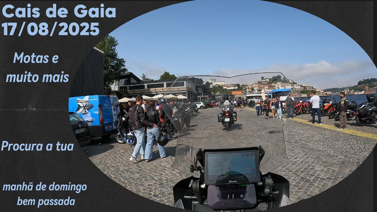 Cais de Gaia, #motard , manhã de domingo 17 08 2025