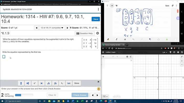College Algebra - MyLab Math - HW#7: Question #12