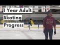 Adult Figure Skater 1 Year Progress Video | JadaSoloDances