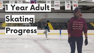 1 year of adult figure skating at 23!