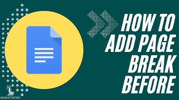 Google Docs for Law Firms | How to A Add Page Break Before in Google Docs